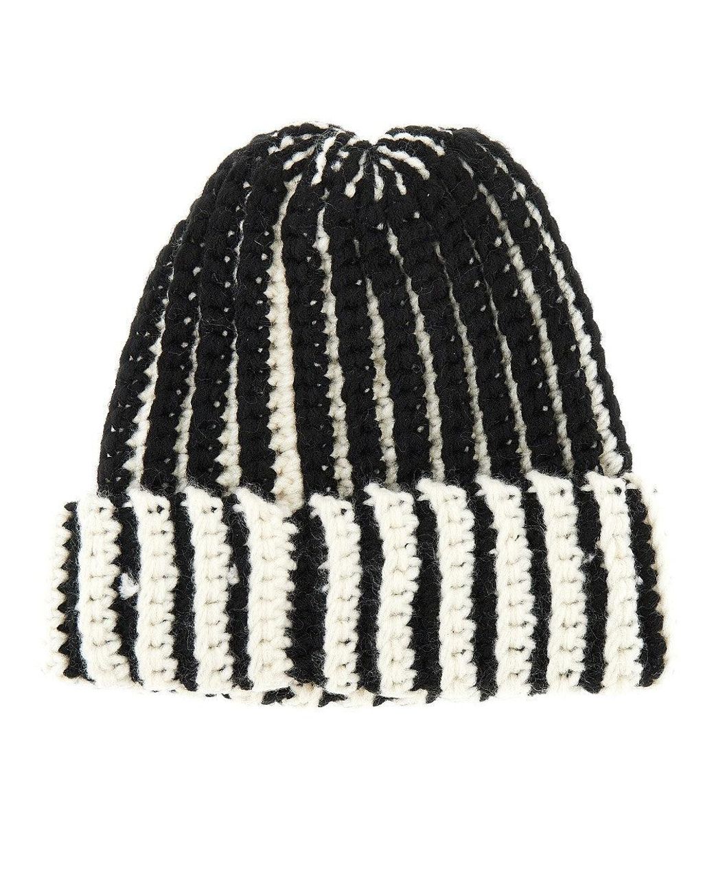 Obey Black Scout Chunky Beanie for men