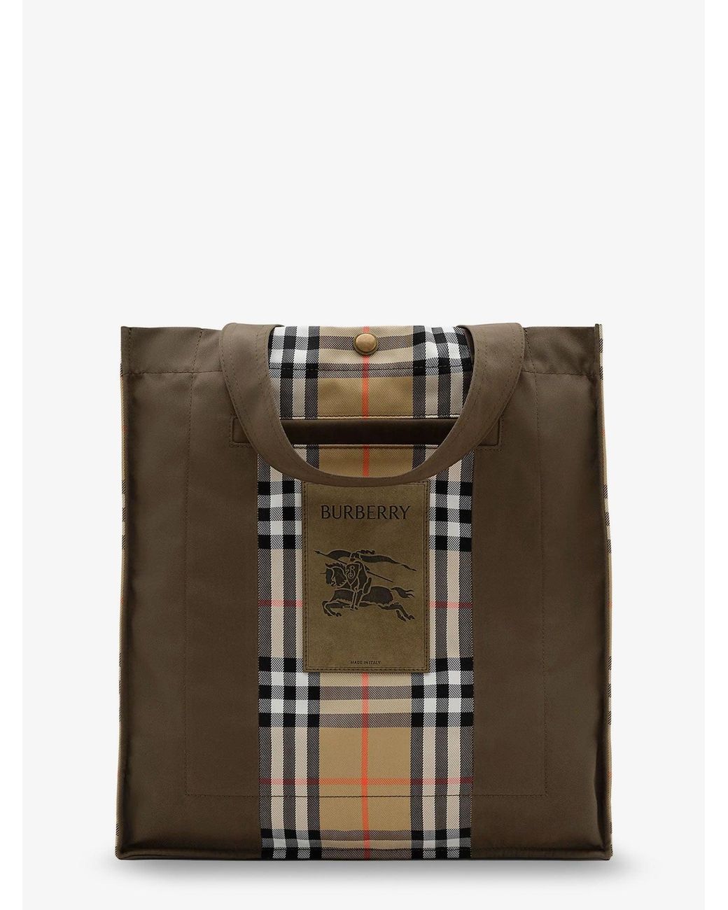 Burberry Brown Trench Check Canvas Shoulder Bag for men