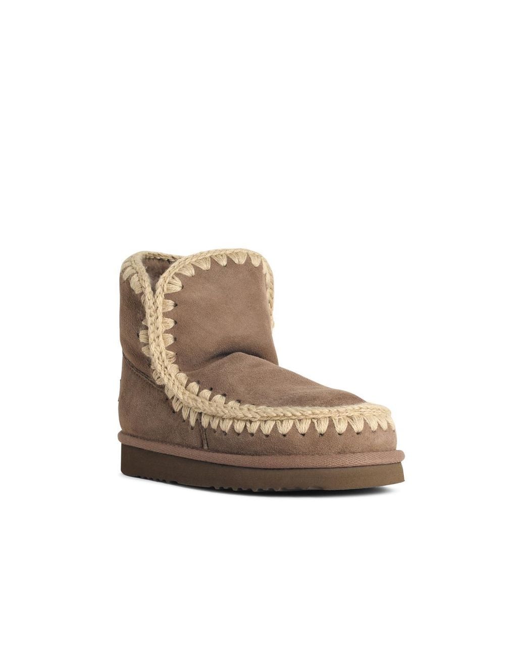 Mou Natural Eskimo 18 Mole Suede Ankle Boots