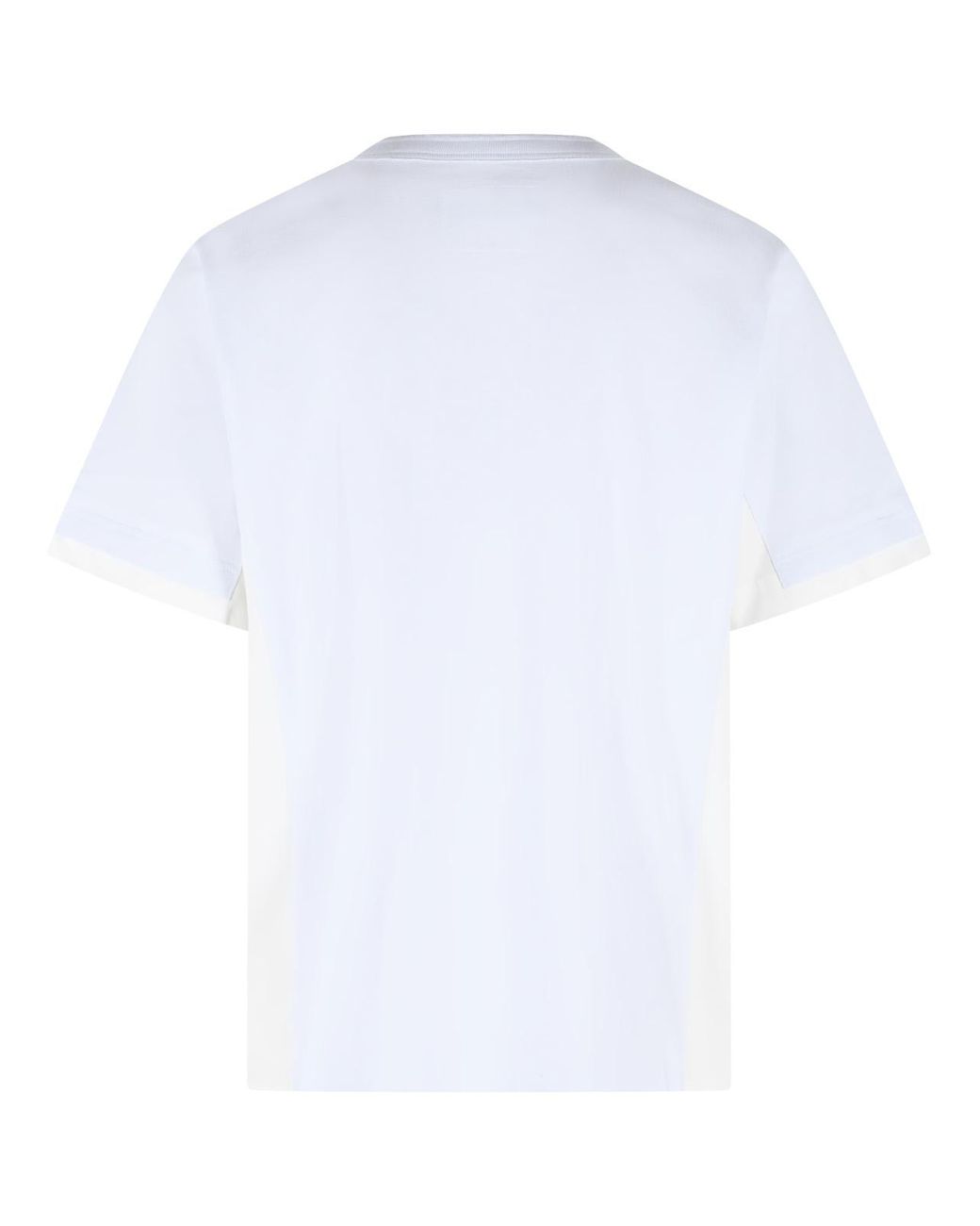 Sacai White Cotton T-Shirt for men