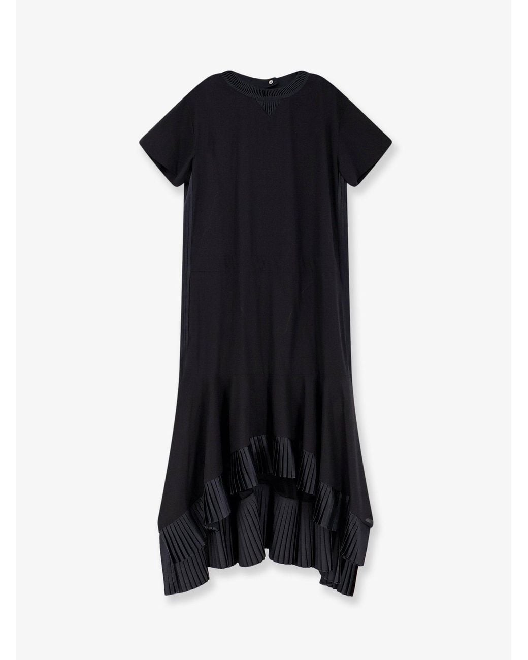 Sacai Black Dresses Cotone