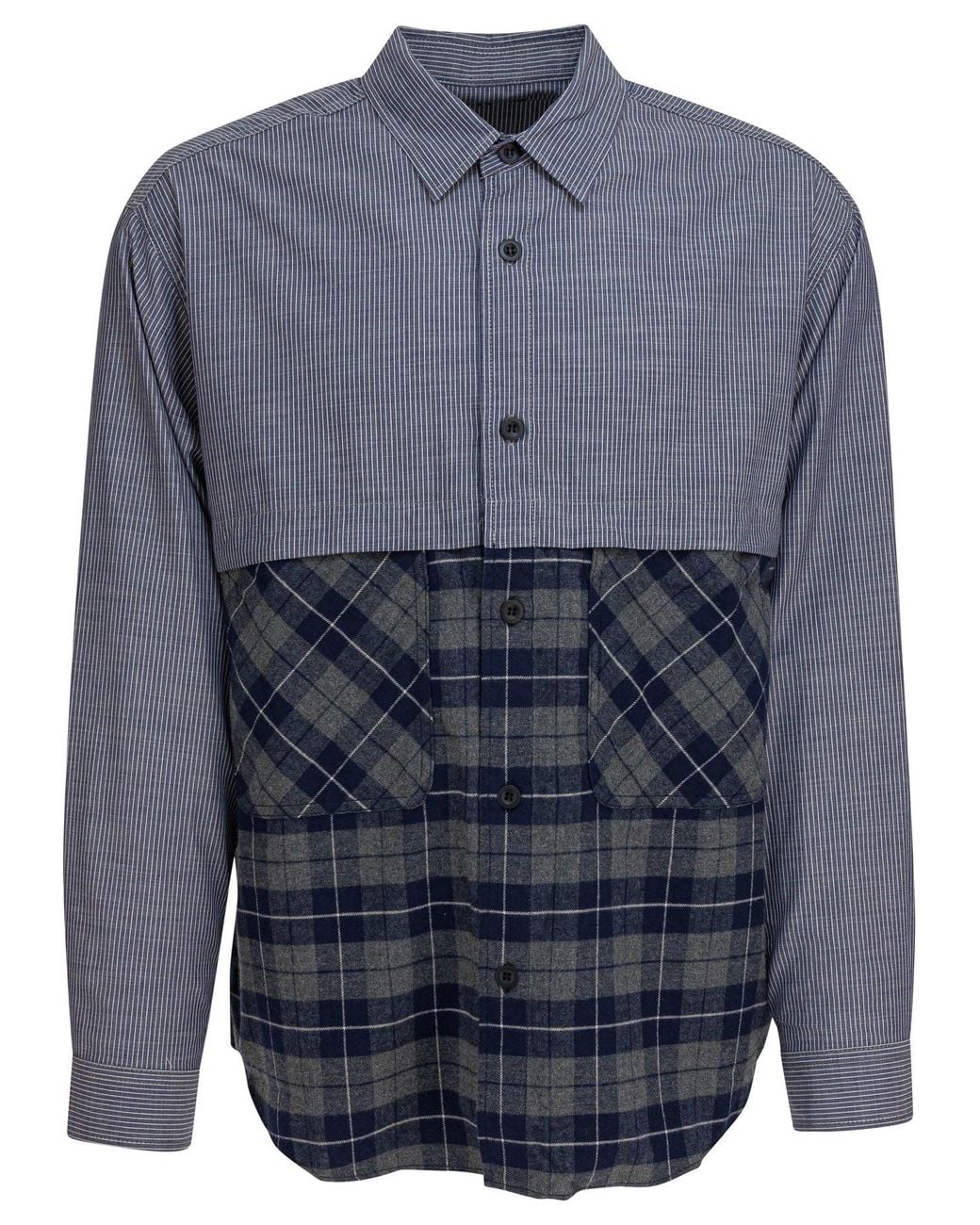 Comme des Garçons Blue Shirt With Cotton Inserts for men
