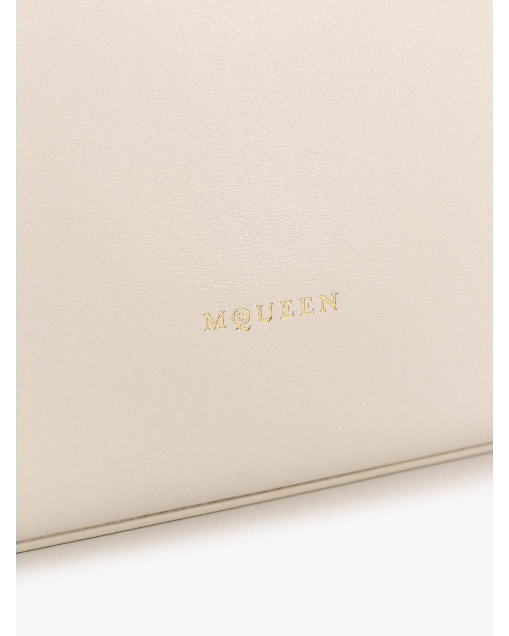McQueen Natural Birdee Large Leather Shoulder Bag