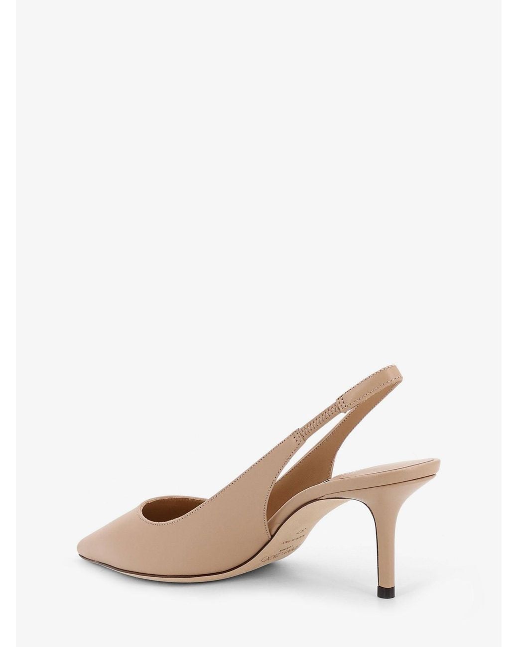Jimmy Choo Natural Love 95 Leatther Slingback Decollete