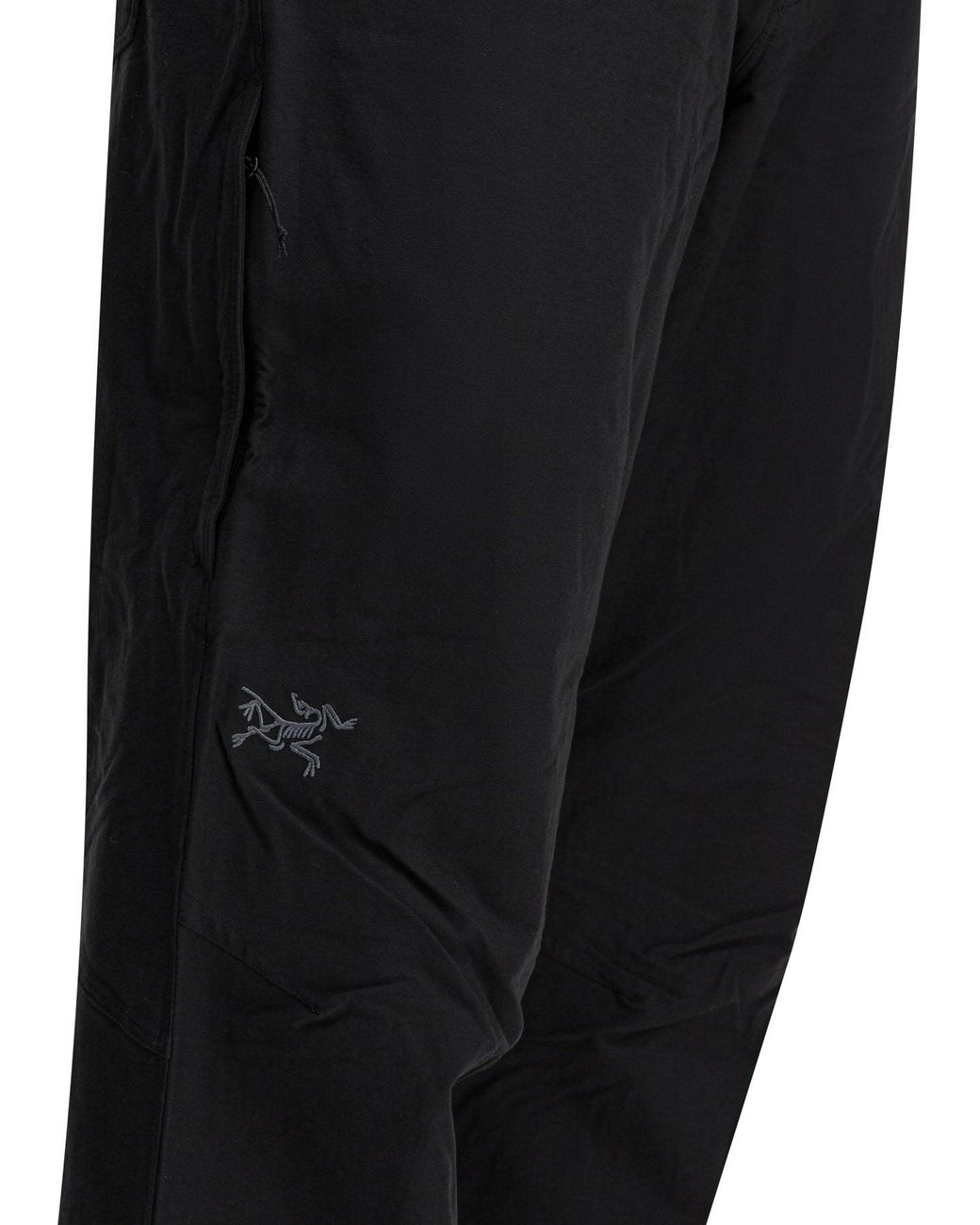 Arc'teryx Black Cotton Nylon Elastane Trousers for men