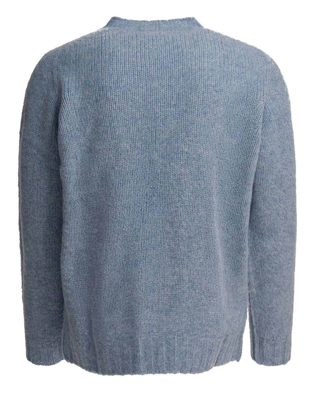 Beams Plus Blue Shaggy Bernard Knitwear Light for men