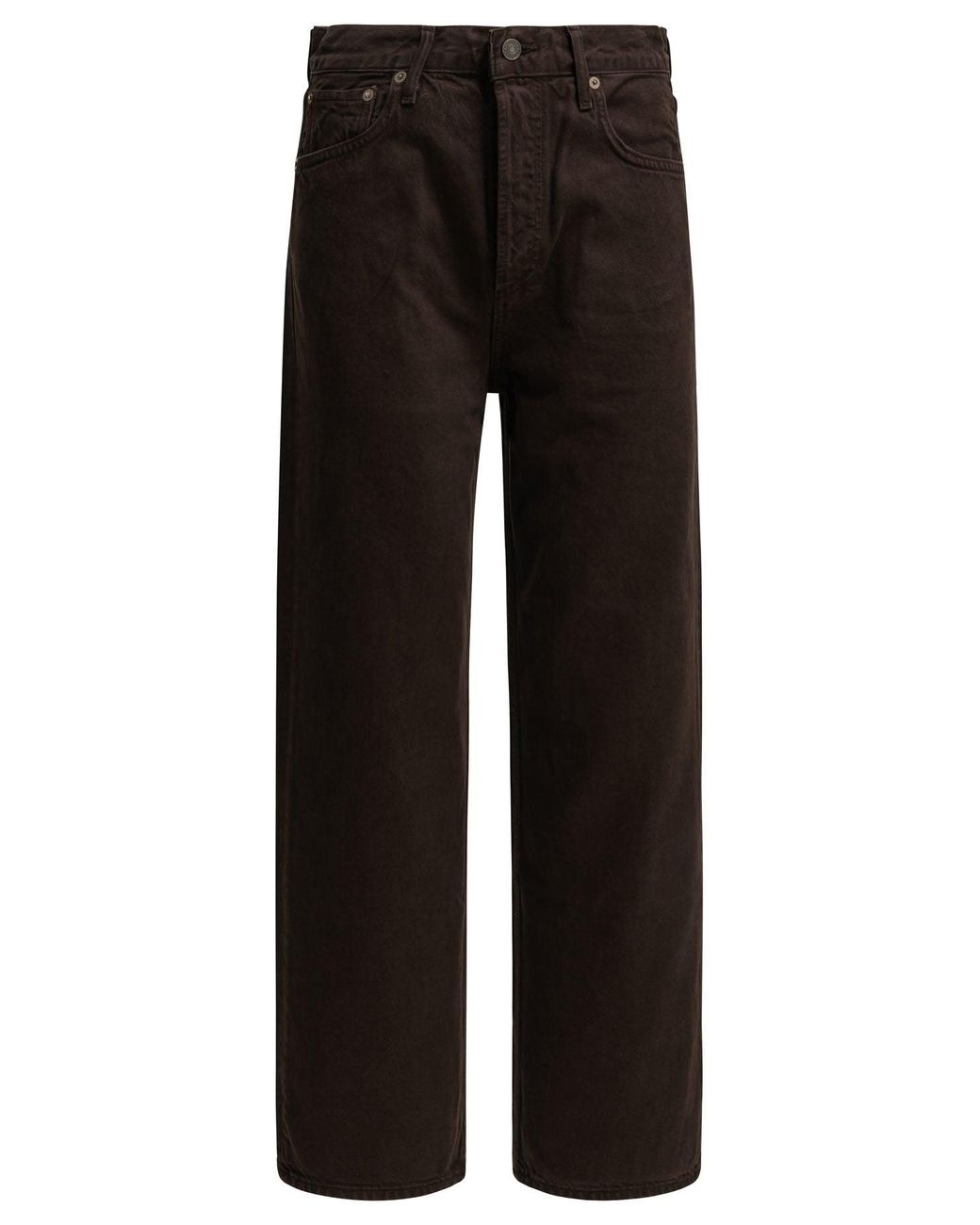 Agolde Black "Ren" Wide-Leg Jeans