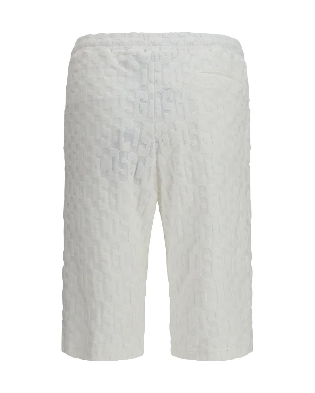 Gcds Gray Shorts Monogram Optic for men
