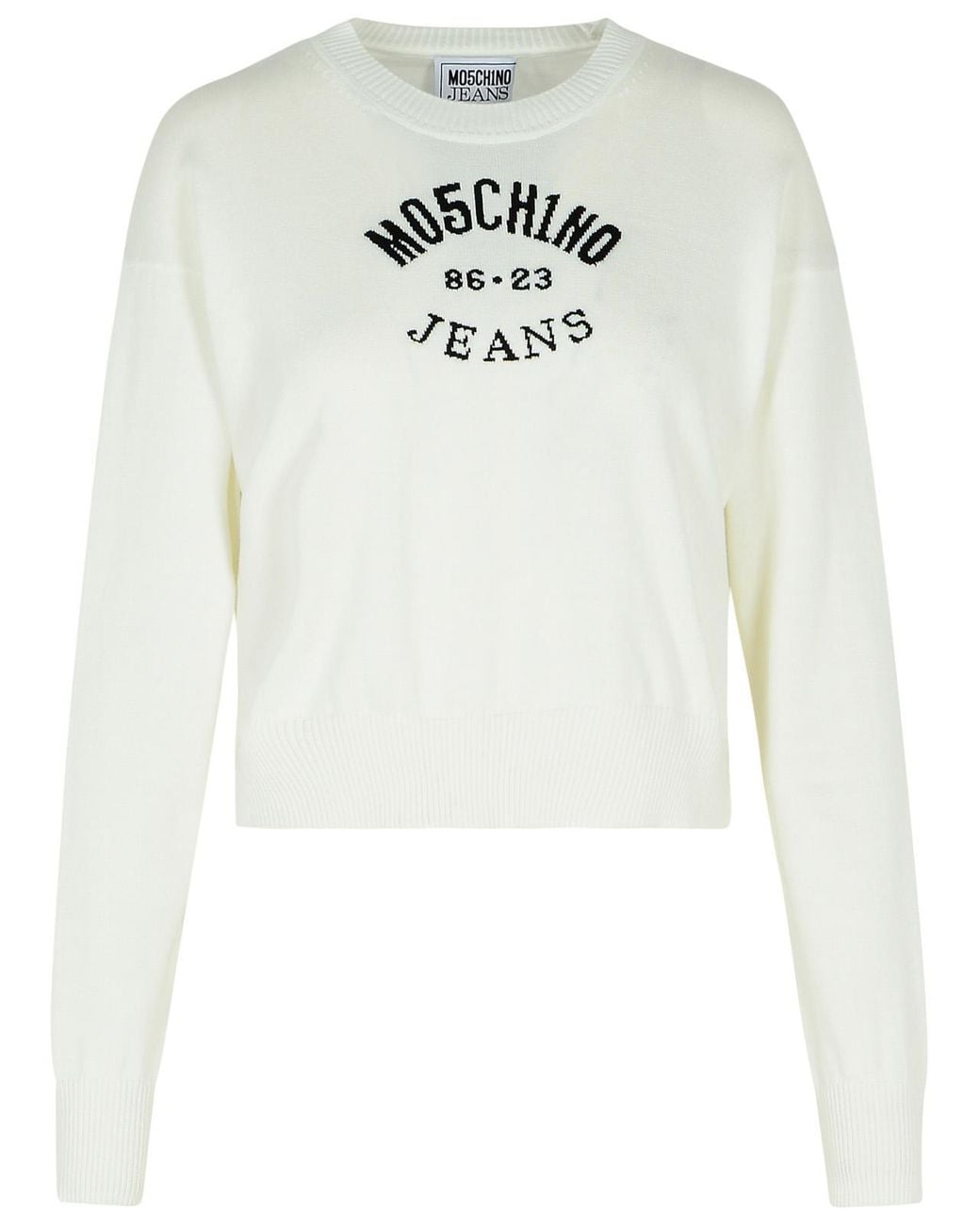 Moschino White Cotton Sweater
