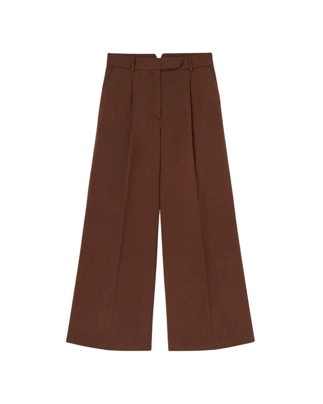 Fedeli Brown "Carlo" Wide Leg Pants