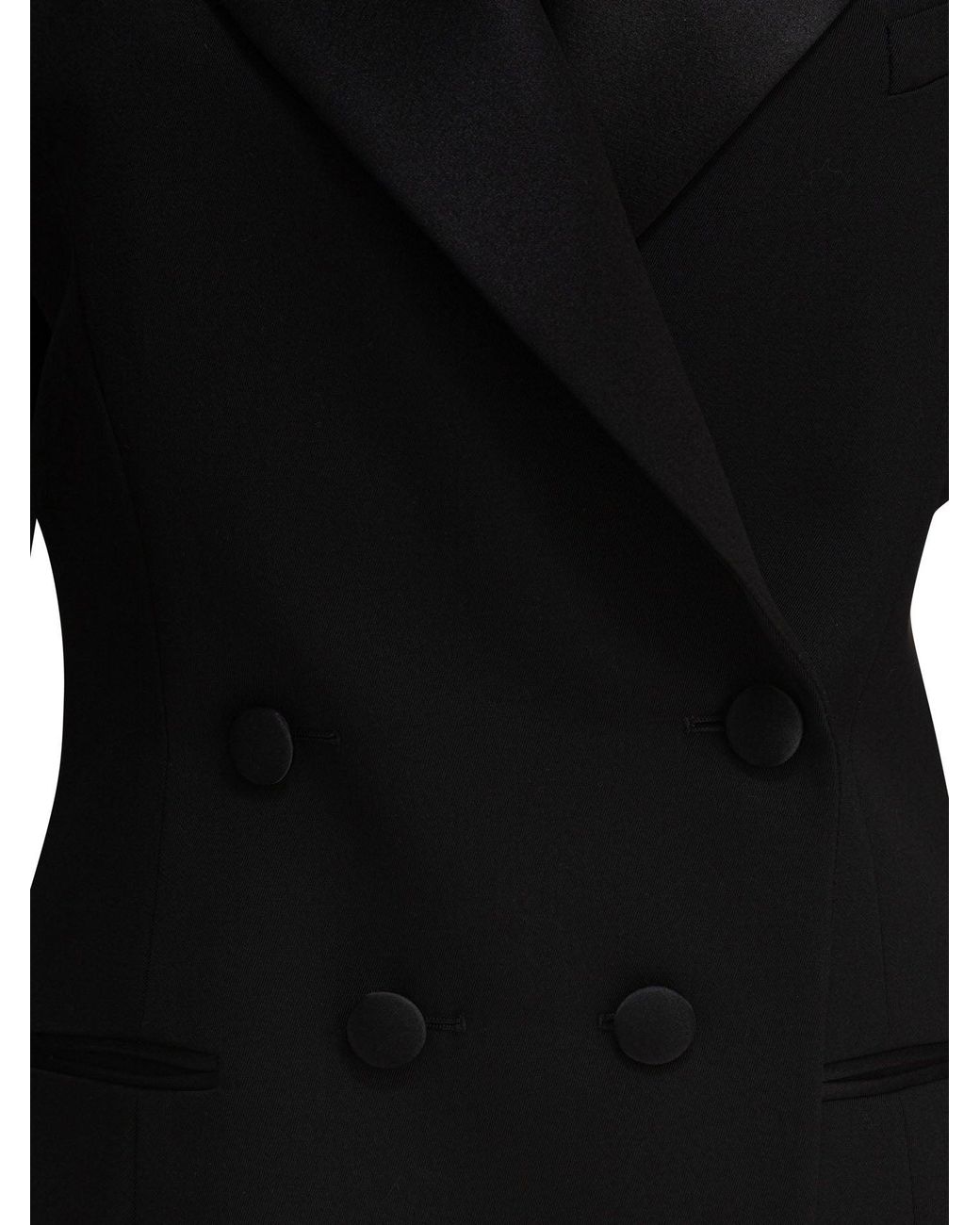 Givenchy Black Blazer With Pleated Back