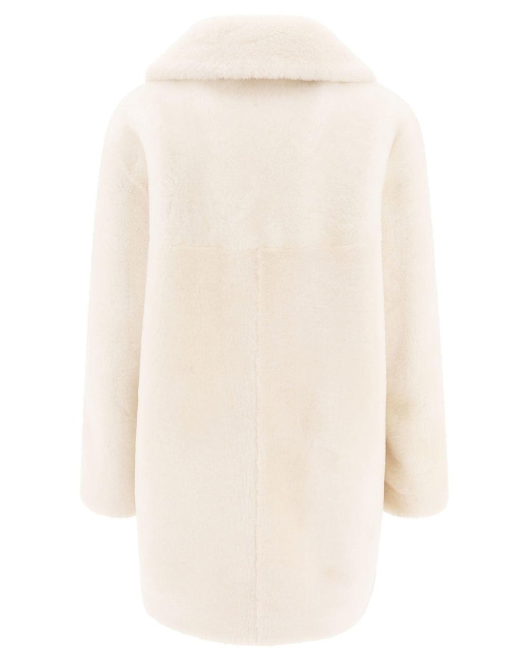 B&W Natural Reversibile Shearling Coat