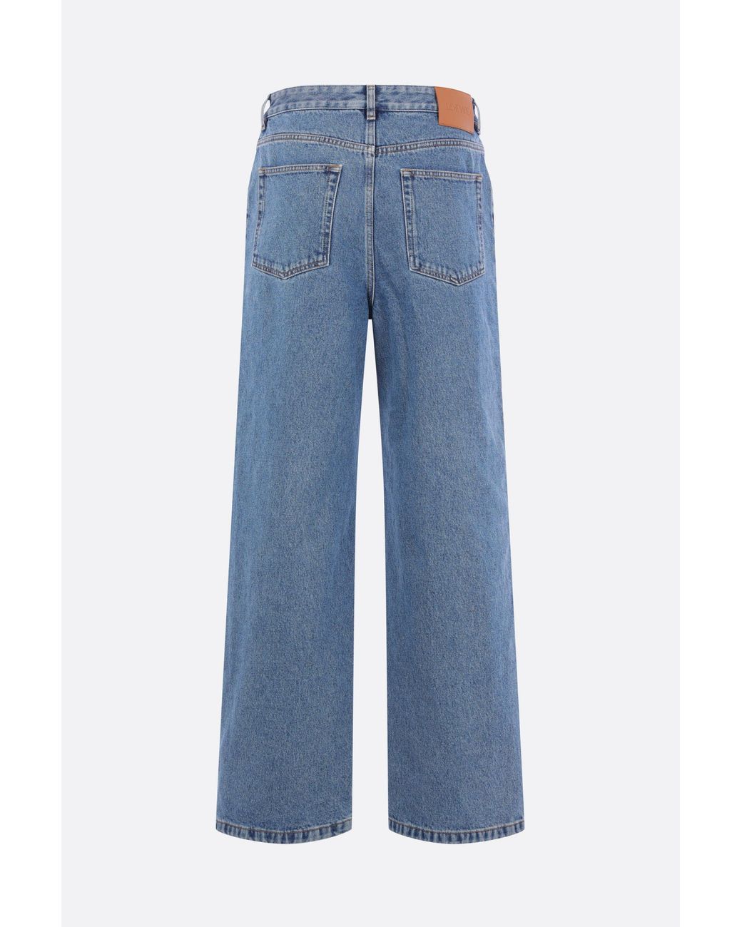 Loewe Blue Anagram Baggy Jeans