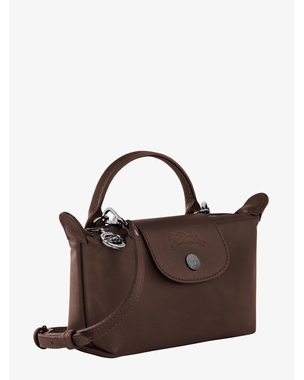 Longchamp Brown Le Pliage Xtra Leather Shoulder Bag
