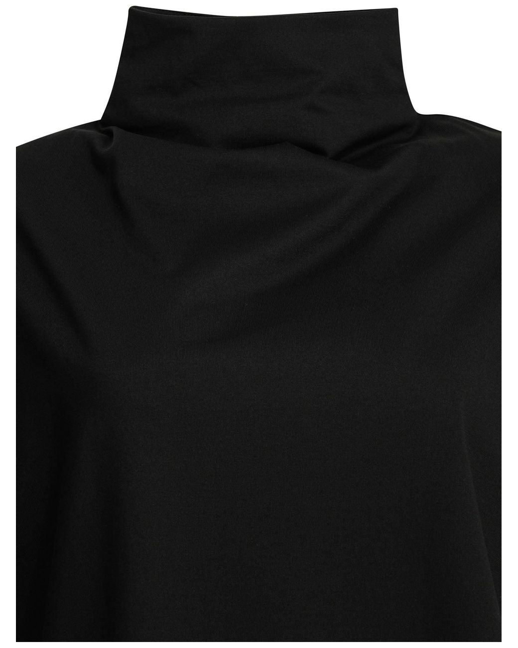 Alaïa Black "Triangle" Mock Neck T-Shirt