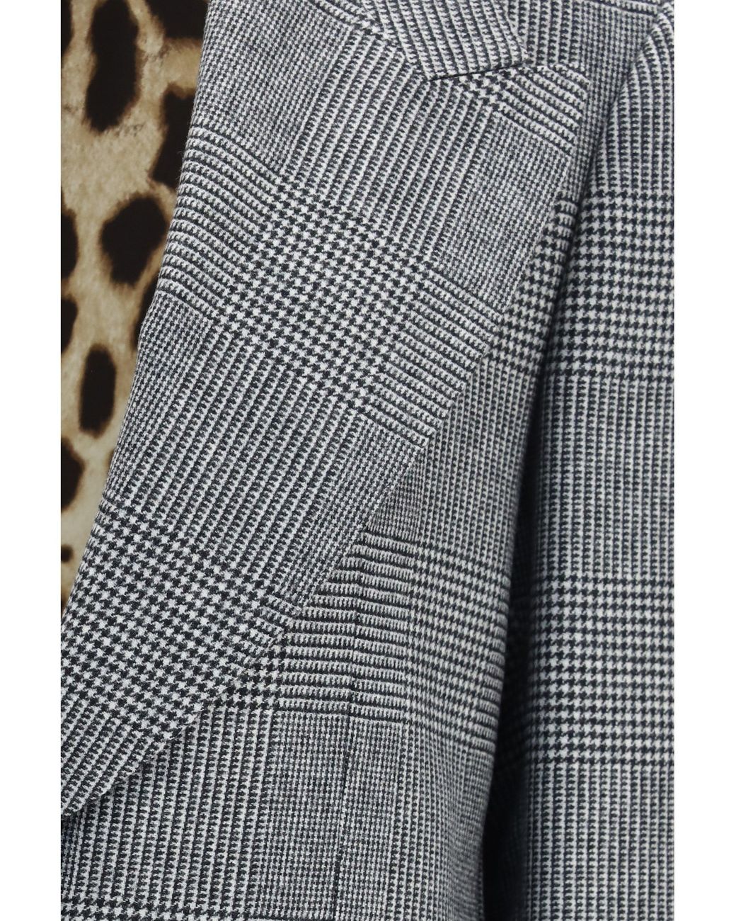 Dolce & Gabbana Gray Dolce & Gabbana Prince Of Wales Single Breasted Blazer