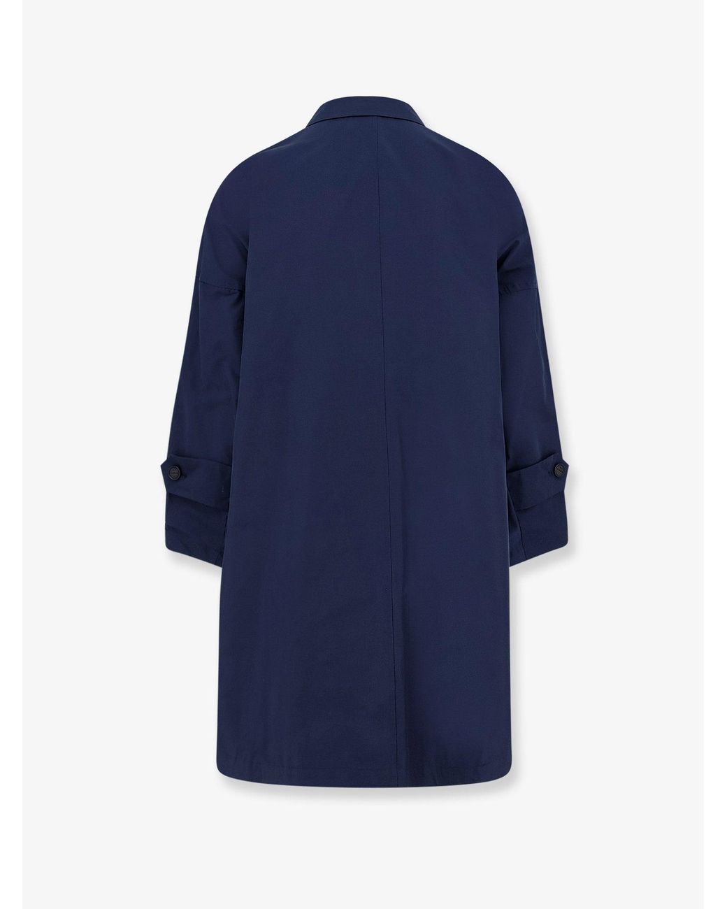 Hevò Blue Cala Paradiso Cotton Blend Raincoat