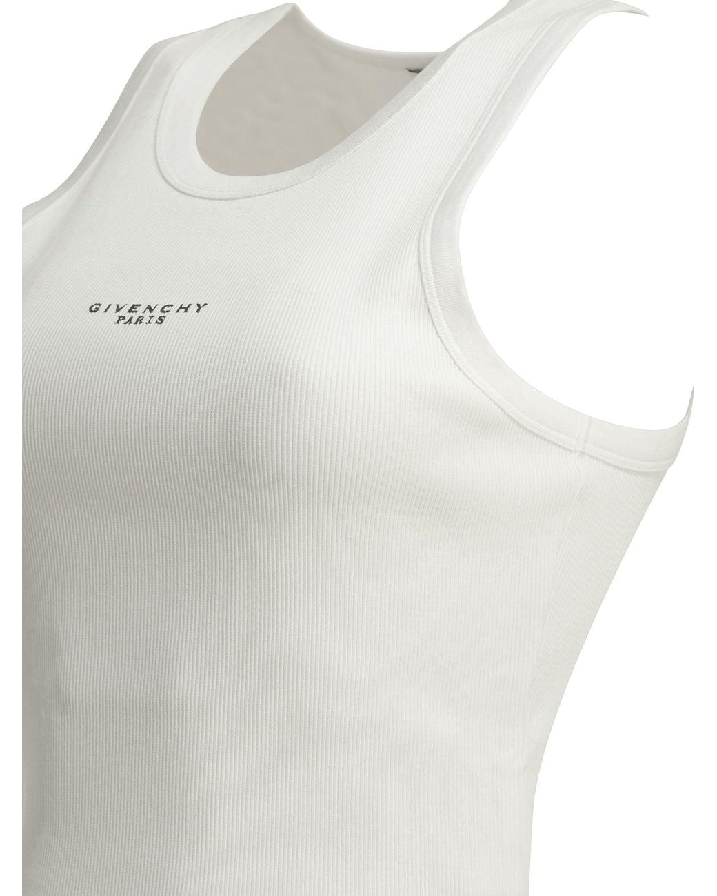 Givenchy White Logo Tank Top
