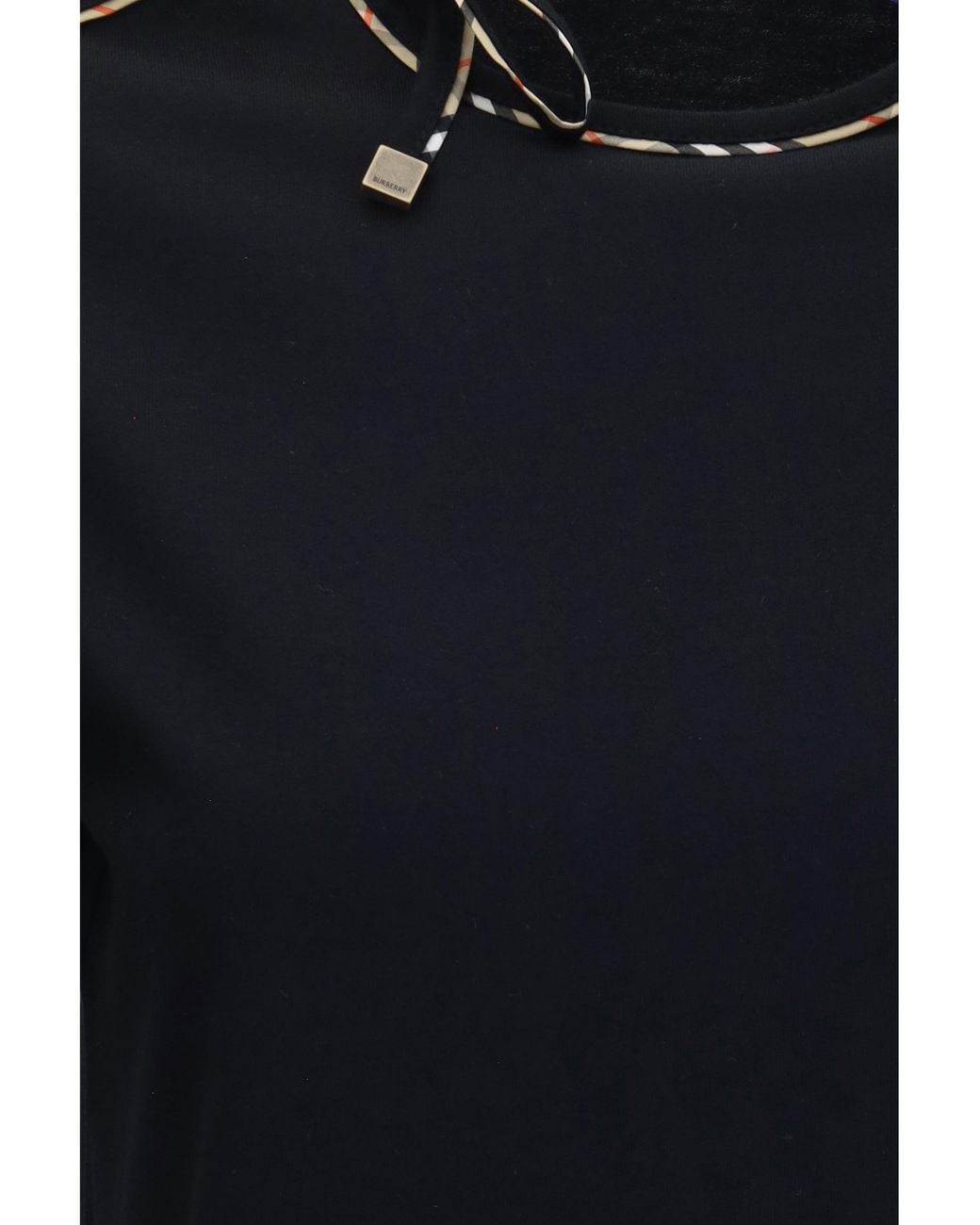 Burberry Black T-Shirt With Cut-Out Detail