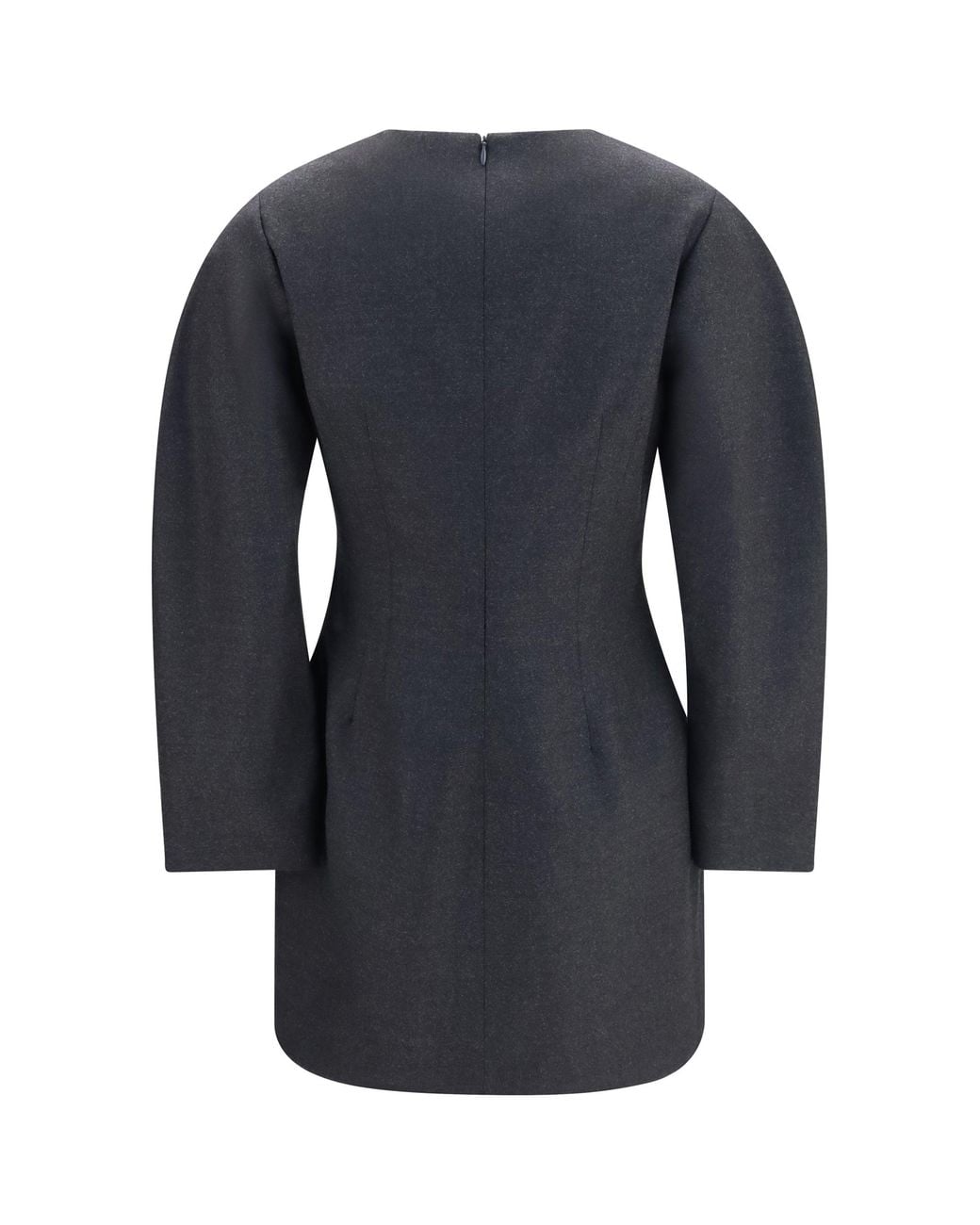 P.A.R.O.S.H. Blue Gabardine And Wool Dress