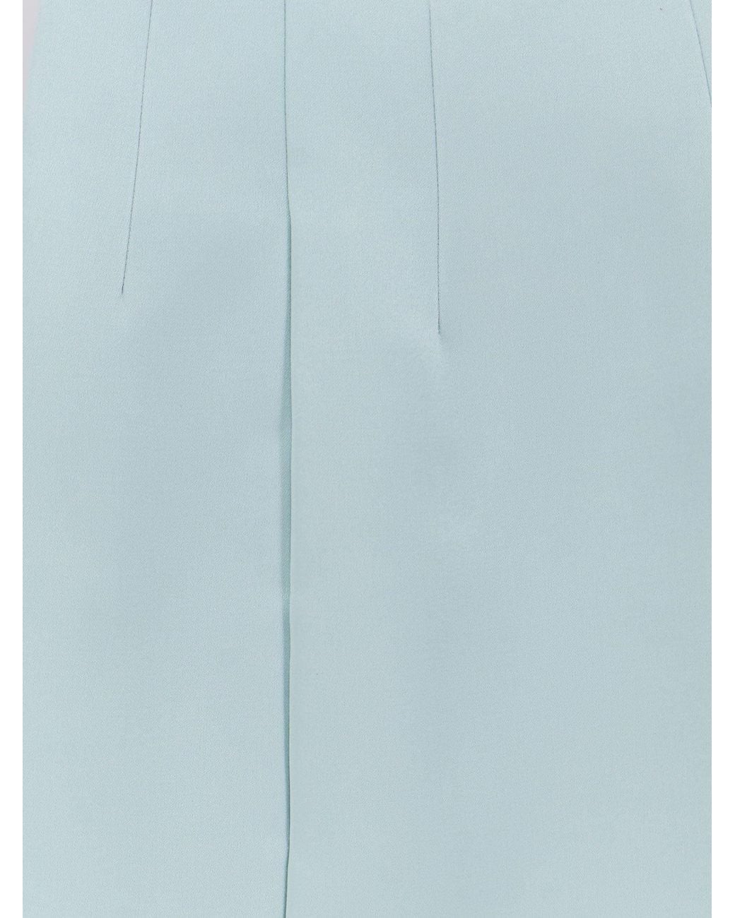 retroféte Blue Asta Satin Skirt