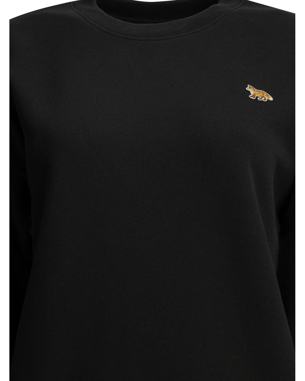 Maison Kitsuné Black Baby Fox Crew-Neck Sweatshirt