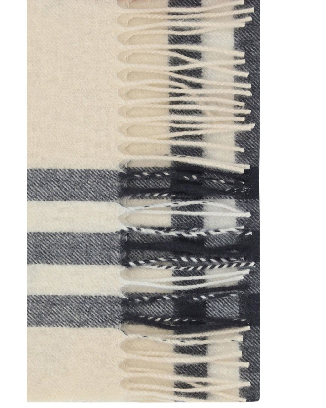 Burberry White Cashmere Scarf for men