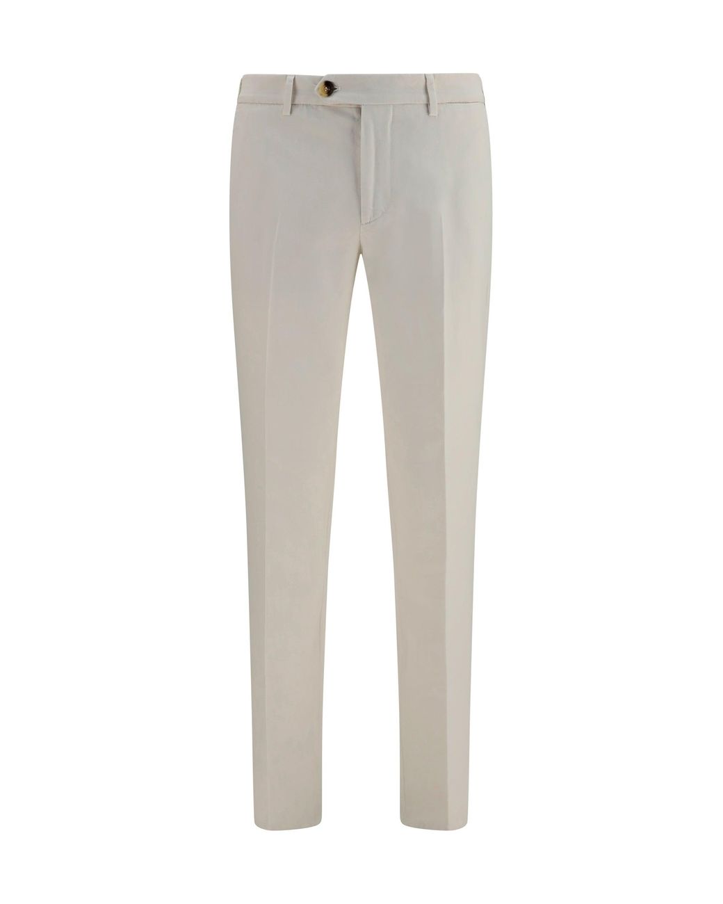 Brunello Cucinelli Gray Pants Dyed Cotton for men