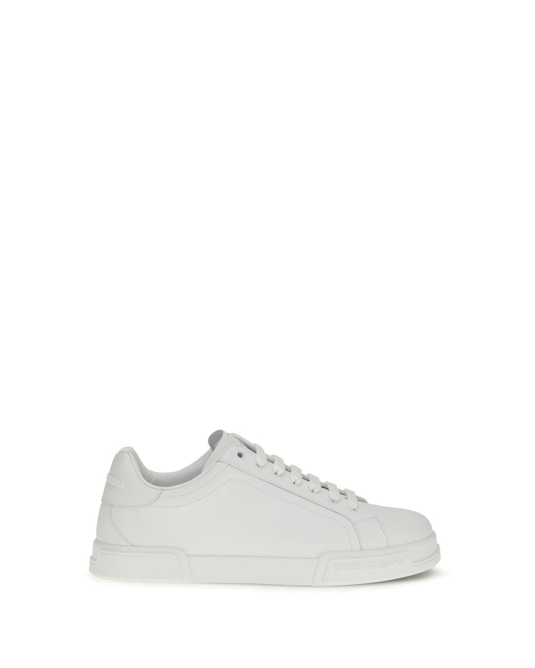 Dolce & Gabbana White Leather Sneakers for men