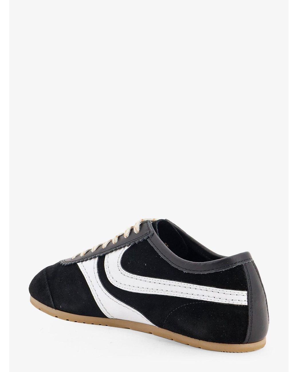 Dries Van Noten White Low-Top Suede Sneakers