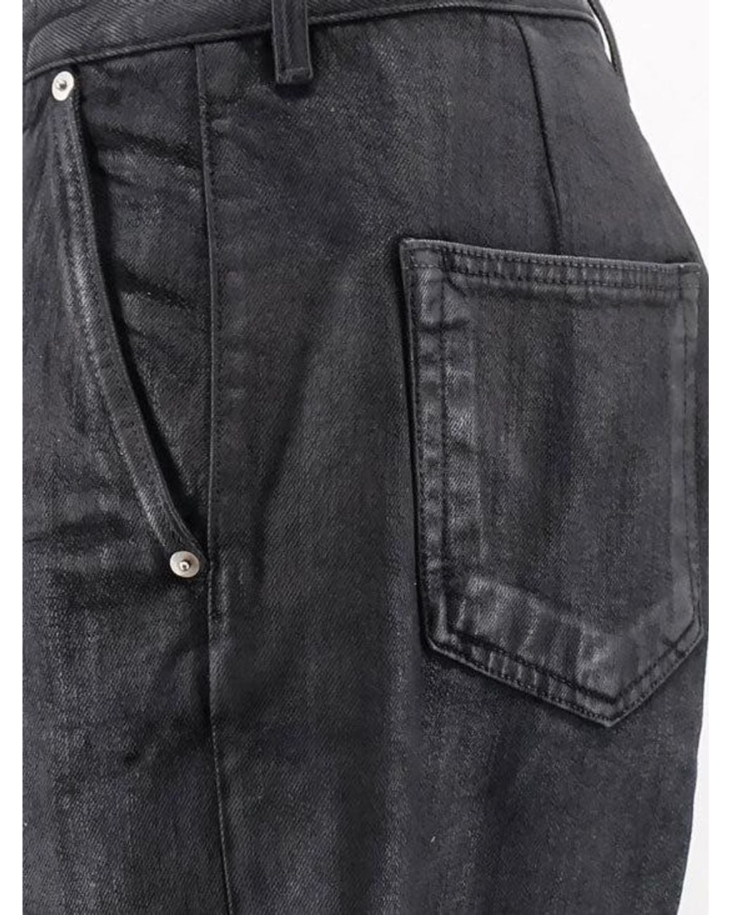 Rick Owens Black Joris Denim Jeans for men