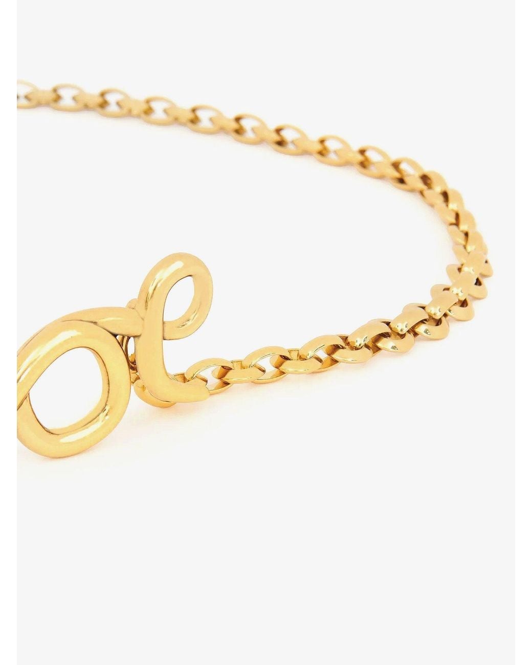 Chloé Natural Iconic Brass Belt
