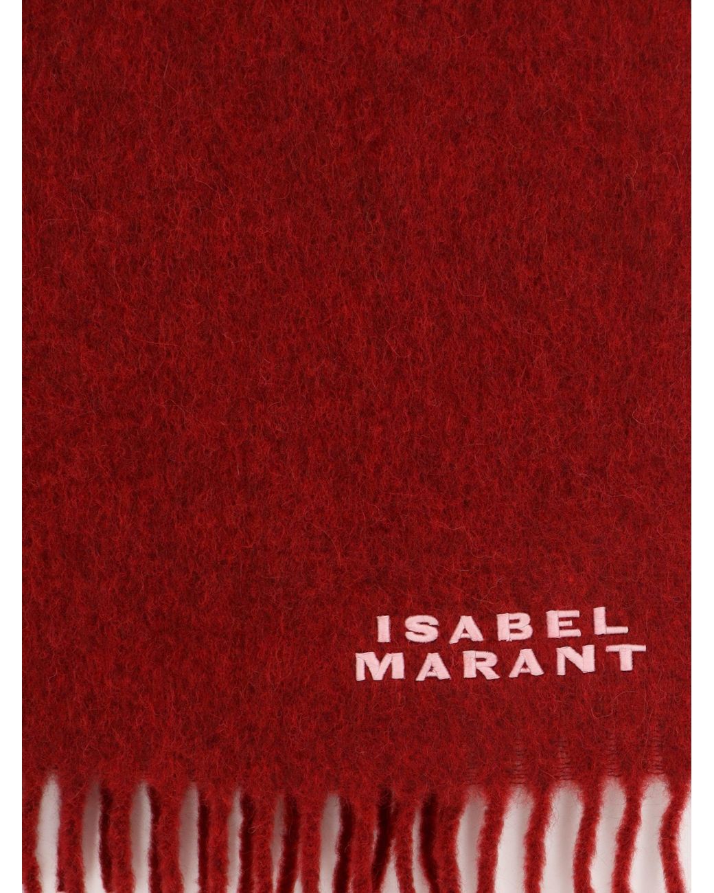 Isabel Marant Red Scarf Alpaca Blend