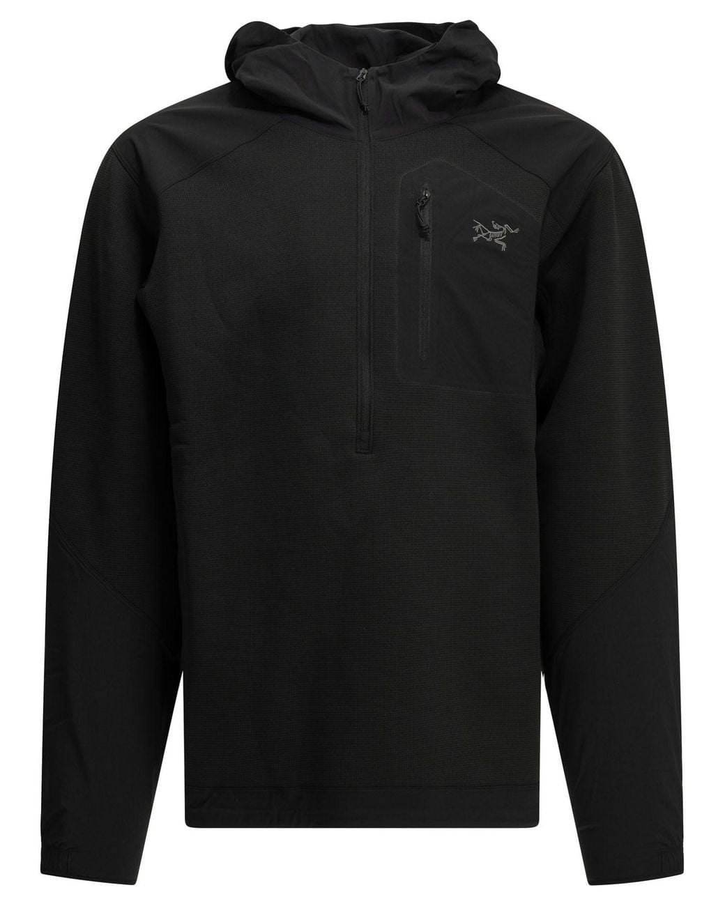 Arc'teryx Black Konseal Half-Zip Sweatshirt for men