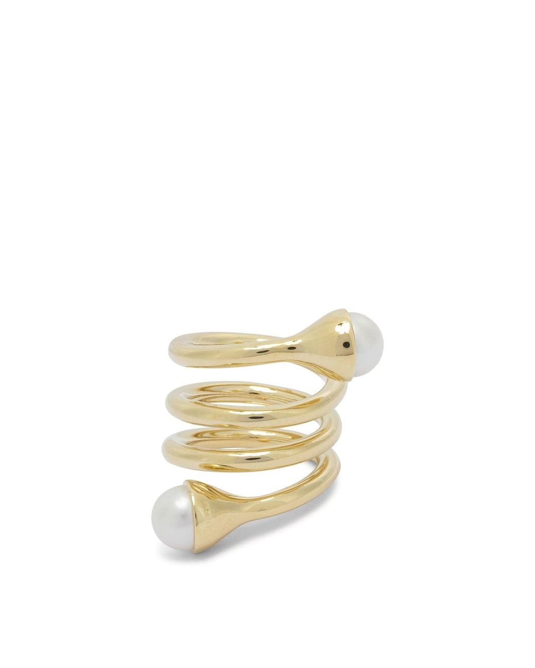 Jimmy Choo White "Multi Pearl" Ring