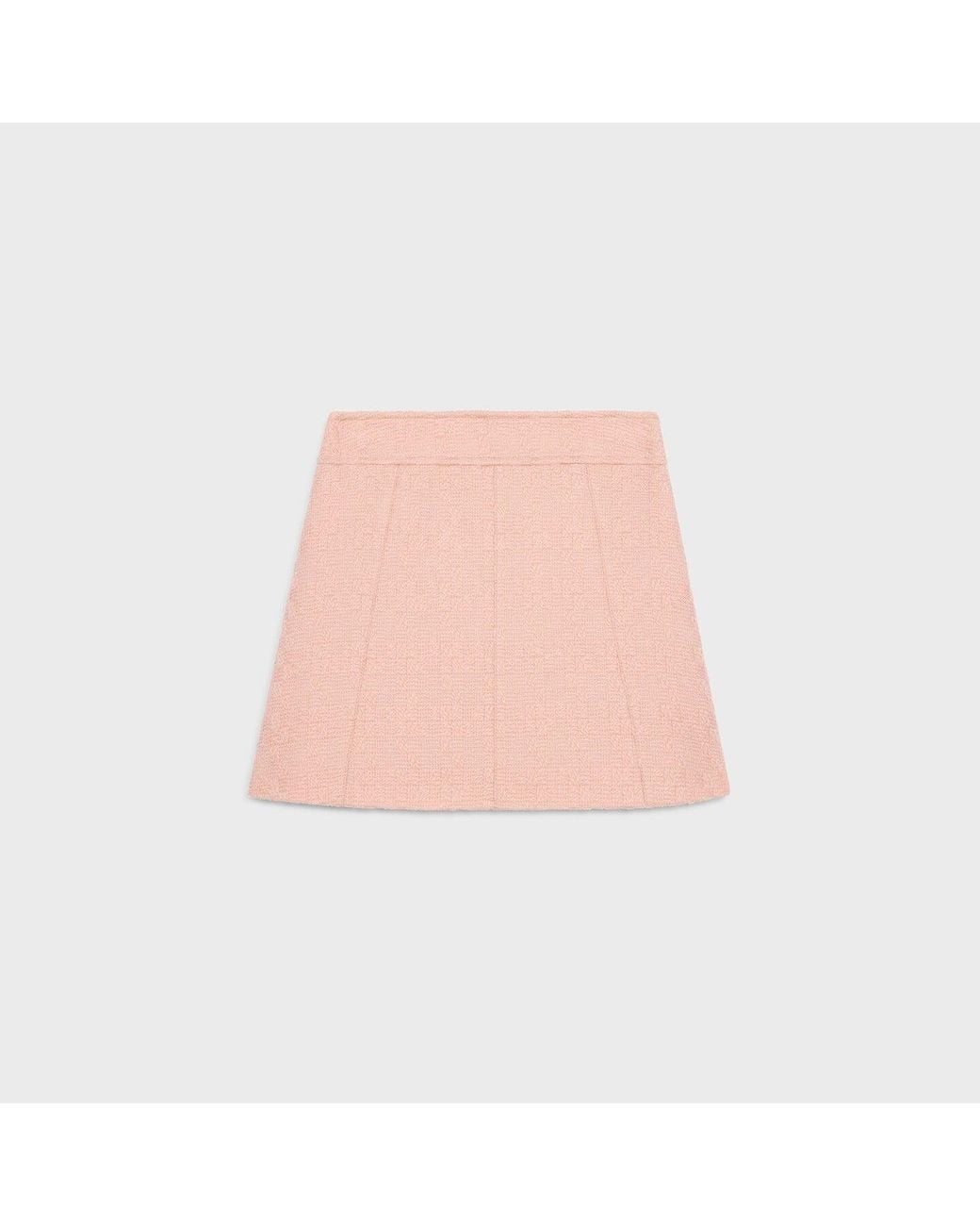 Céline Pink Trapeze Mini Skirt