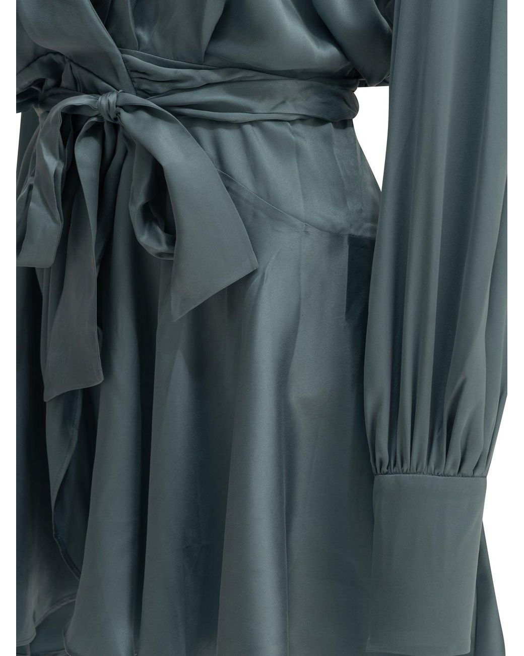 Zimmermann Blue Short Wrap Dress