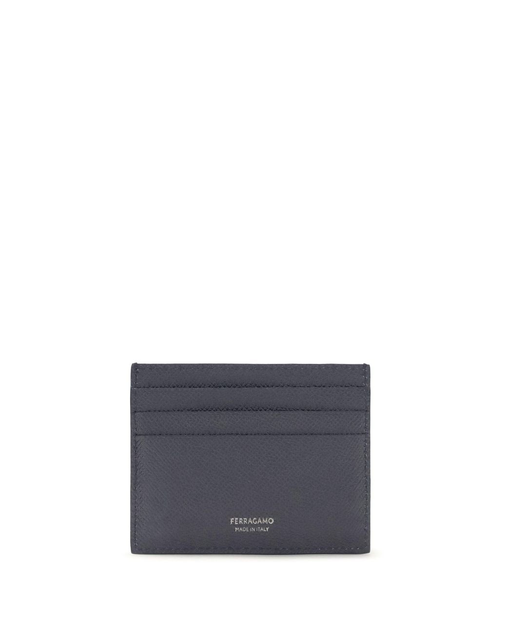 Ferragamo Blue Card Holder Gancini for men