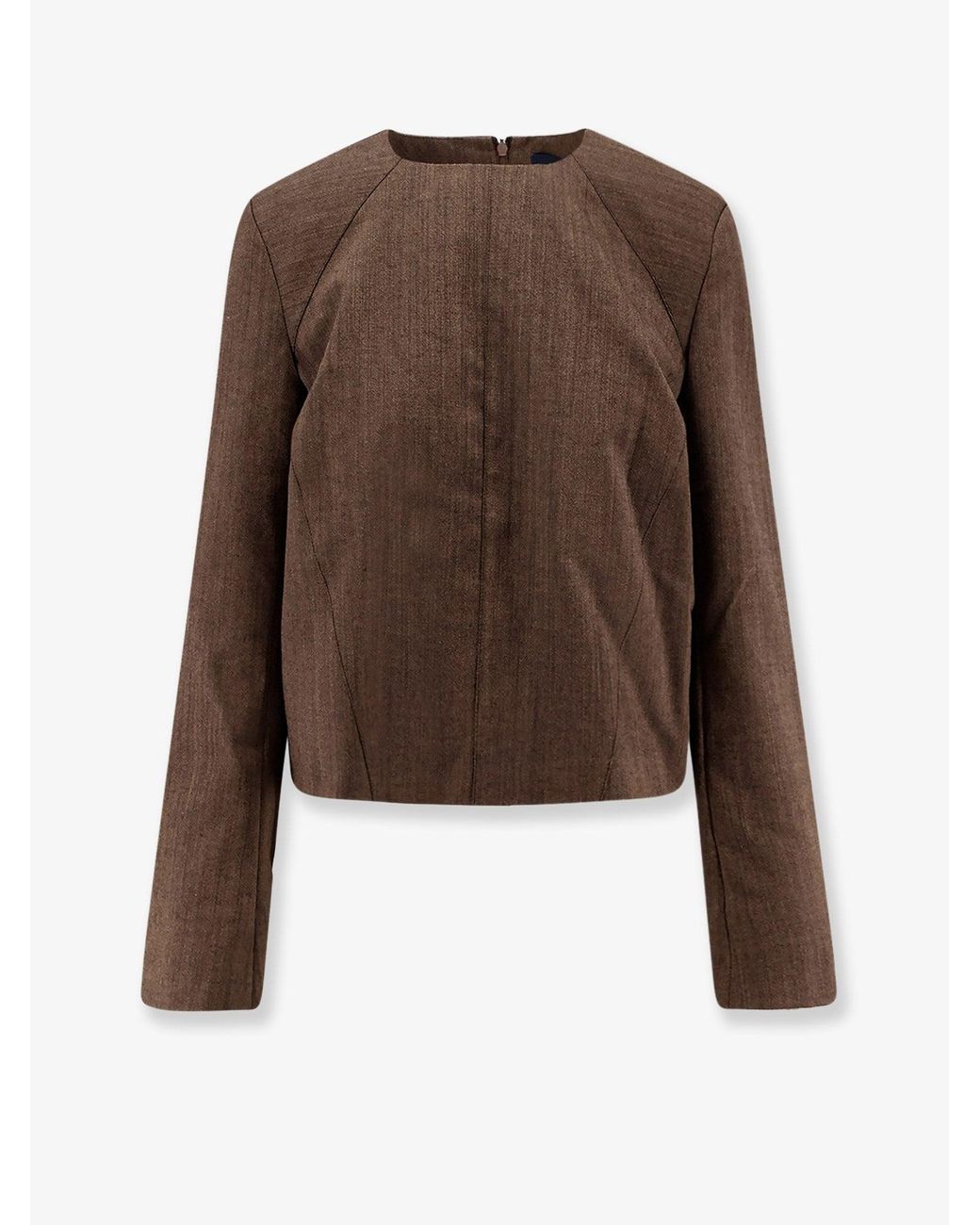 Soeur Brown Giovana Virgin Wool Sweater