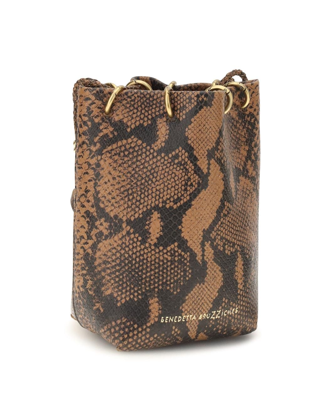 Benedetta Bruzziches Brown Doudou Petite Bucket Bag