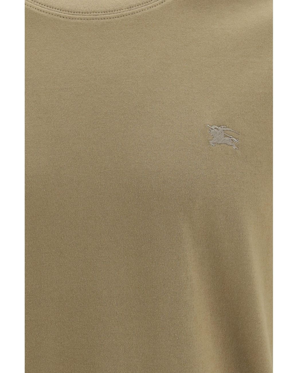 Burberry Green Cotton T-Shirt for men