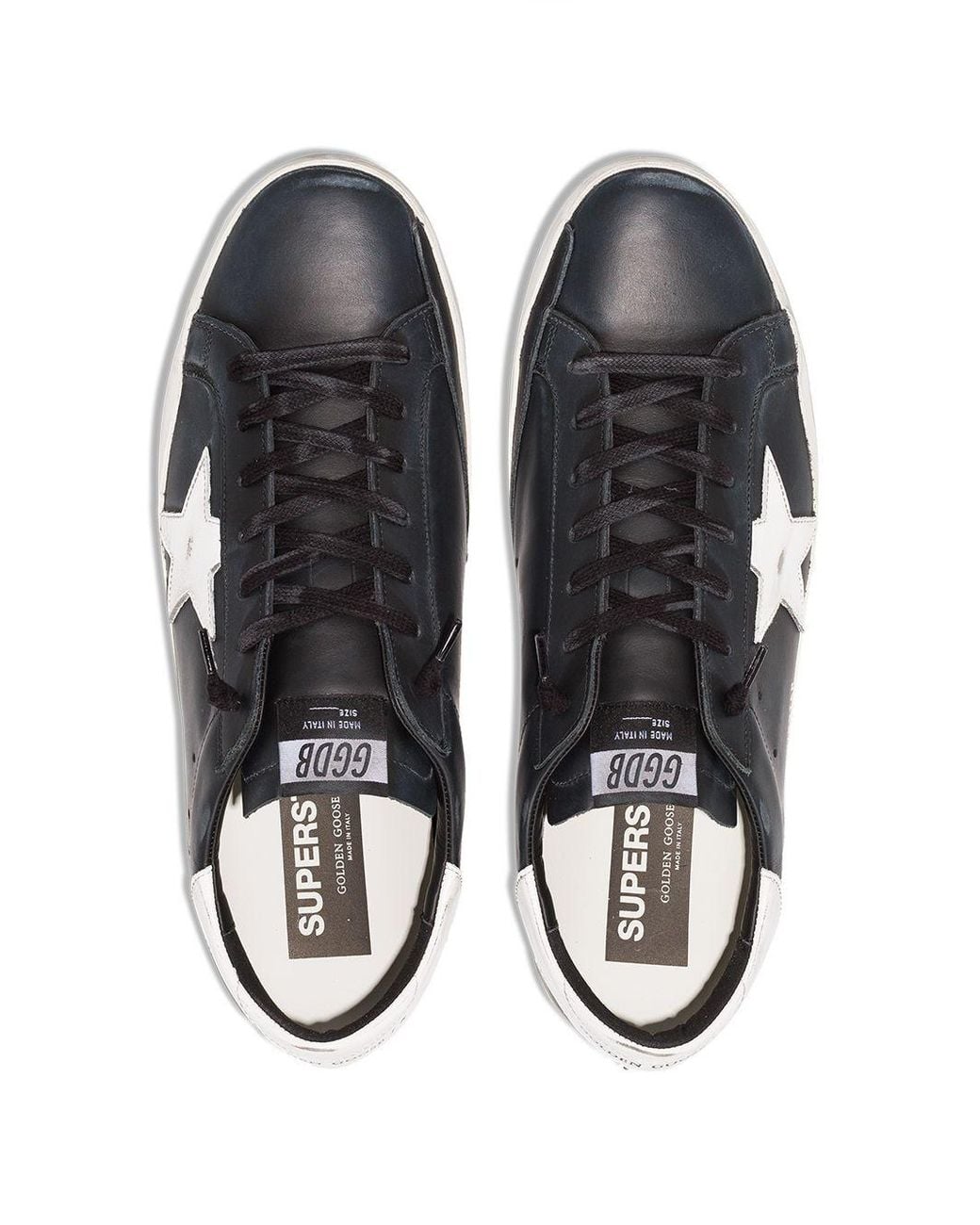 Golden Goose Deluxe Brand Black Super Star Sneakers for men