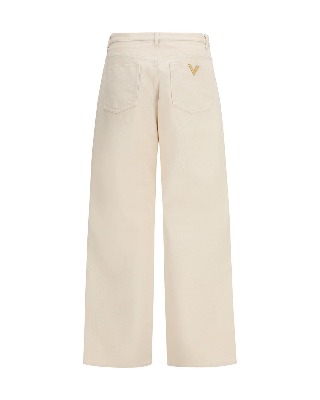 Valentino White Denim Trousers