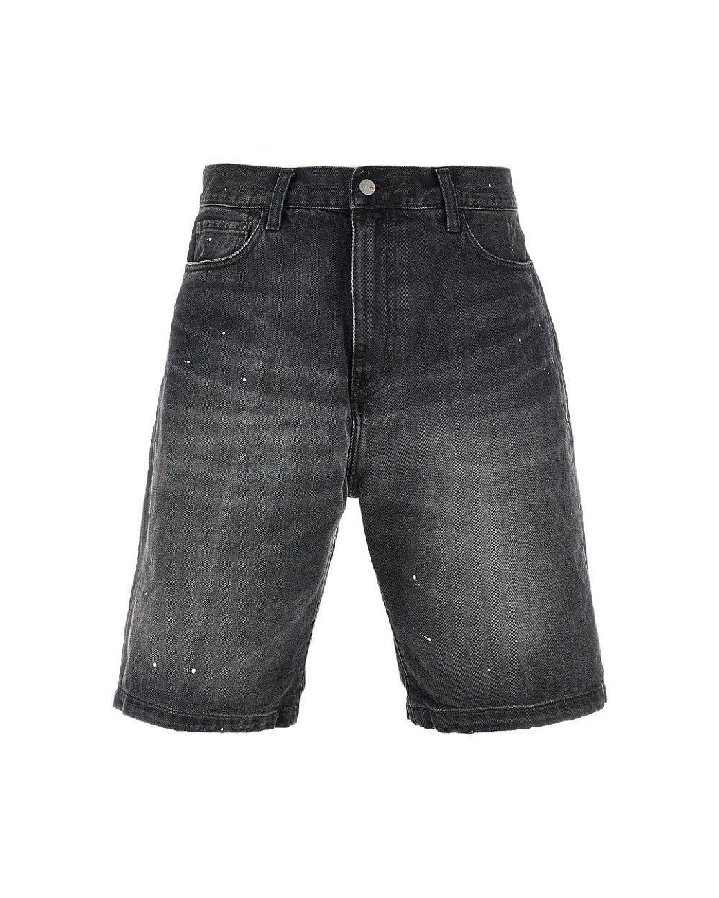 Carhartt Gray 'Landon' Denim Shorts for men