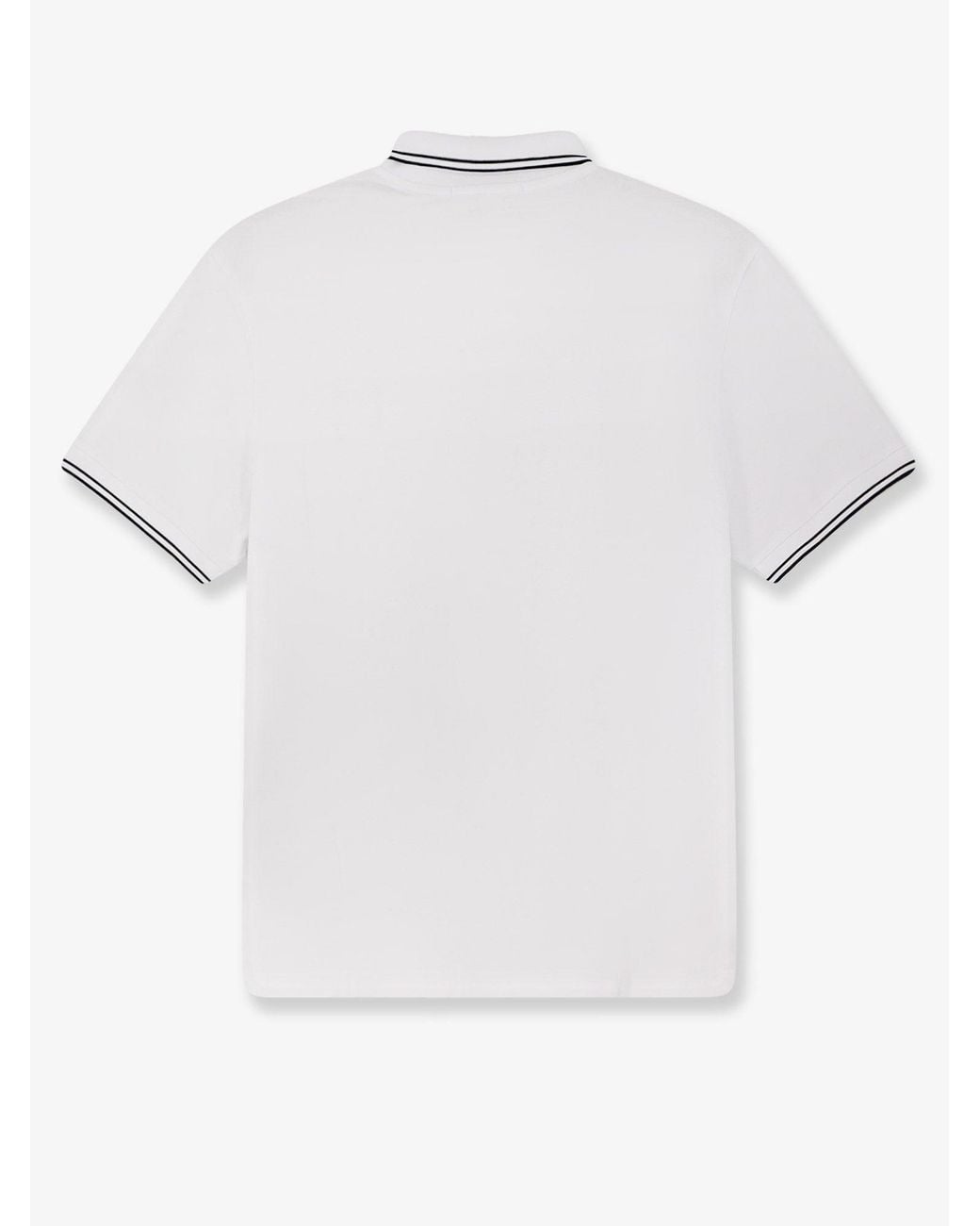 Stone Island White Stretch Organic Cotton Polo Shirt for men