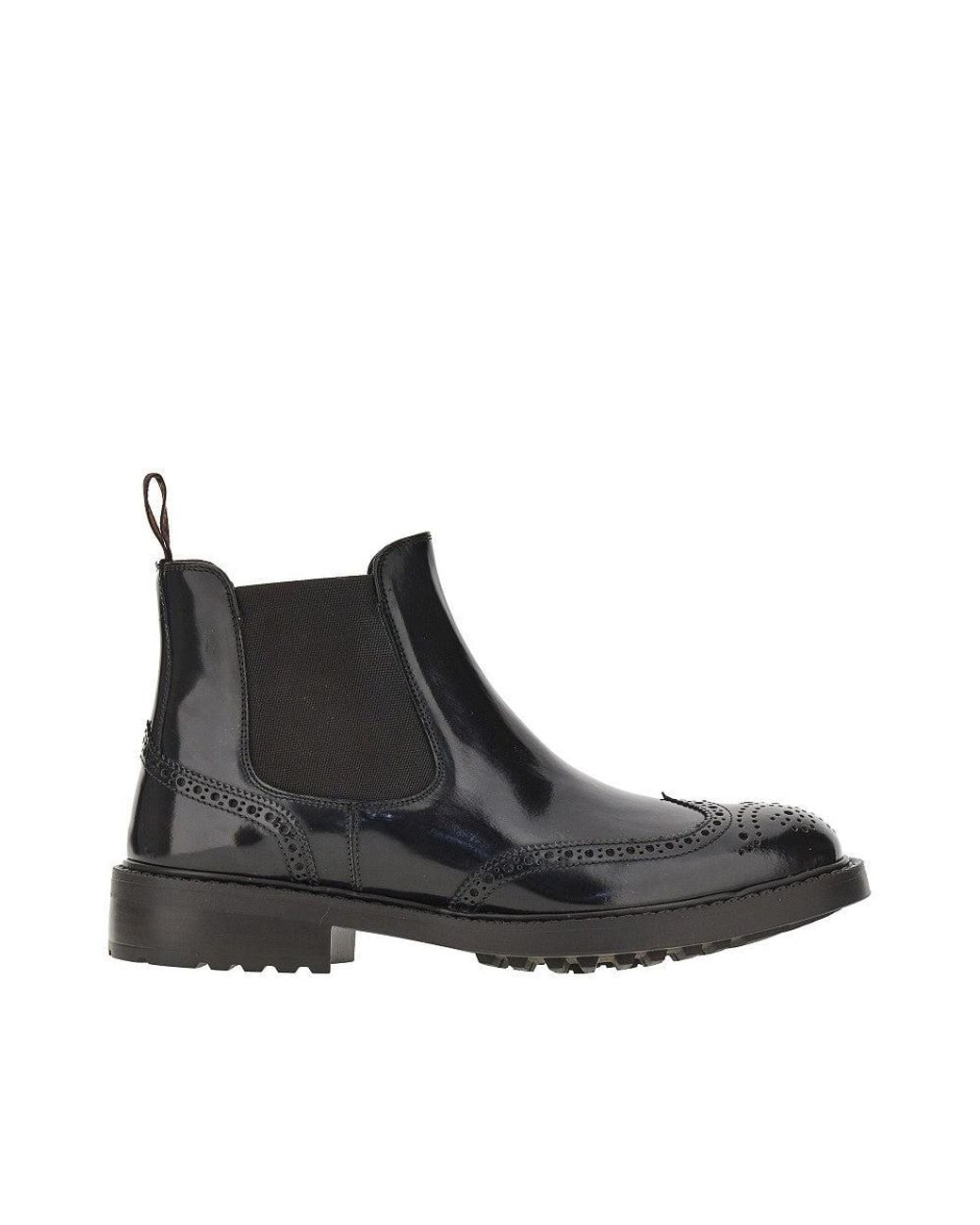 JUAN LACARCEL BY CALCE Black Spazzolato Leather Chelsea Boots for men