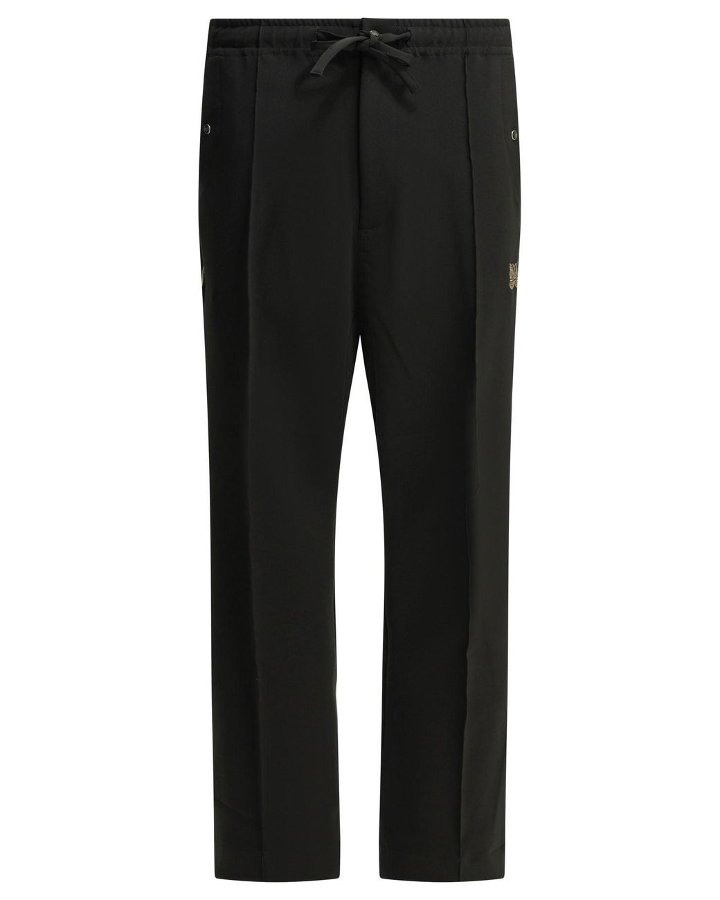 Needles Black Piping Cowboy Polyester Polyurethane Casual Pants