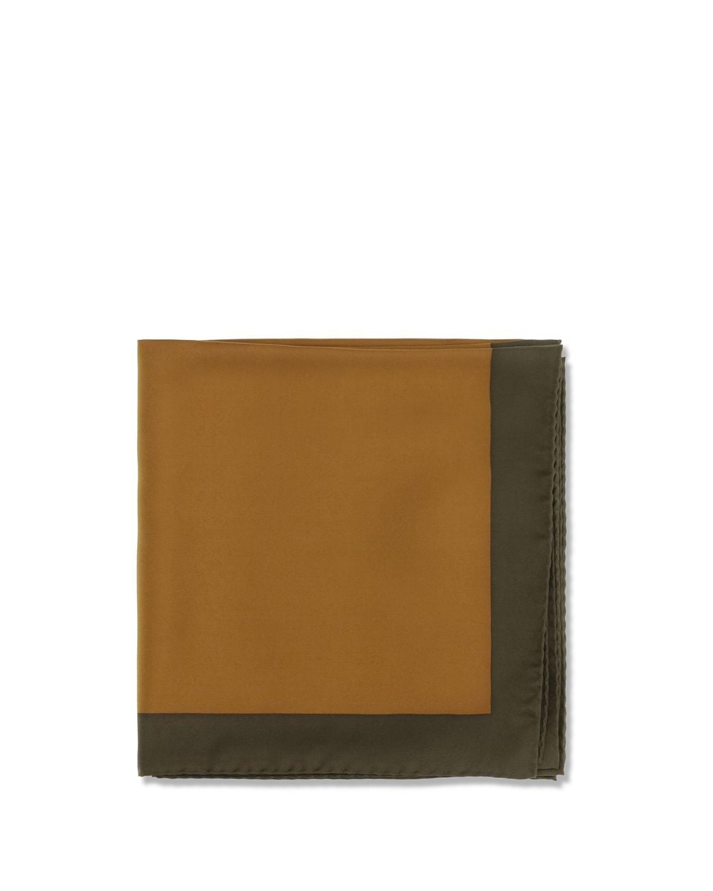 Saint Laurent Natural Cassandre Square Silk Twill Scarf