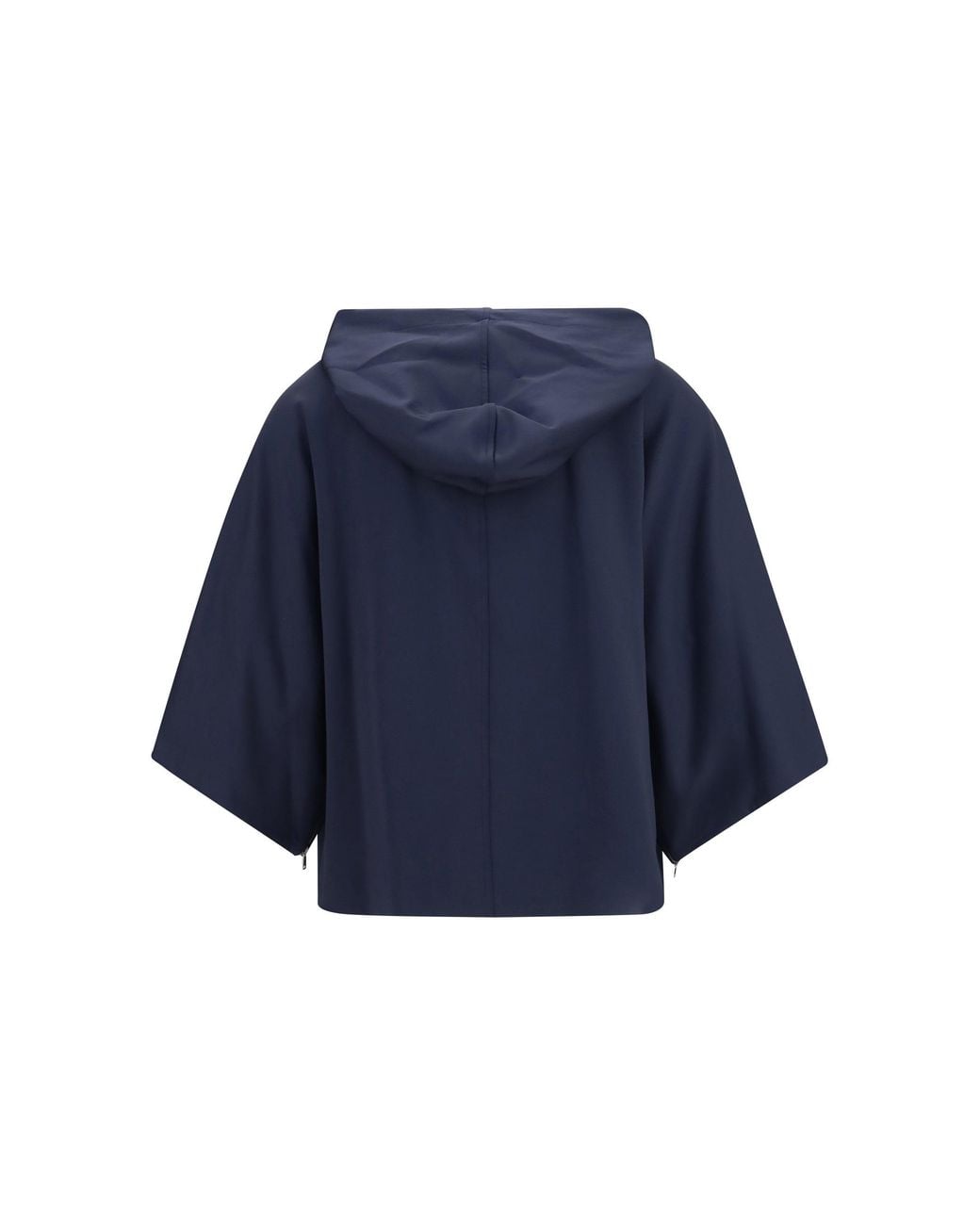 Max Mara Blue Fidato Hooded Sweatshirt