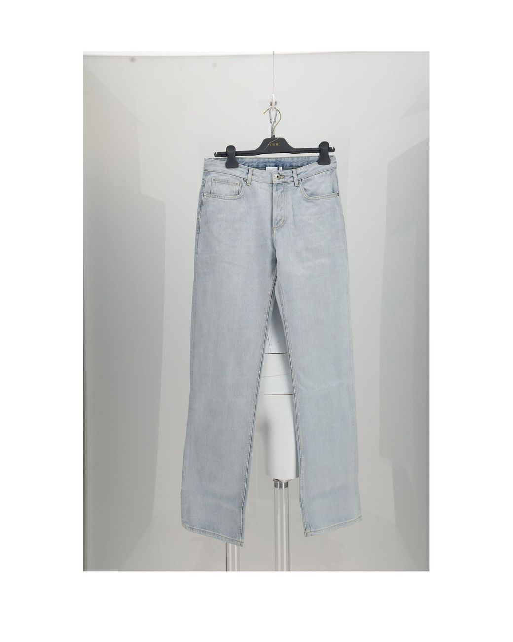 Dior Gray Denim Must Buy Straight